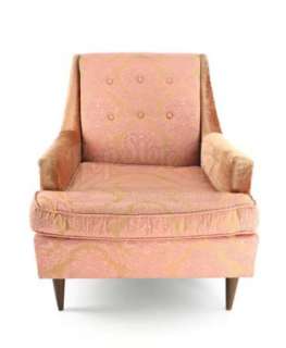 SIX FEET UNDER (2001-2005) - Lot 338 - Slumber Room Rose Color Upholstered Armchair