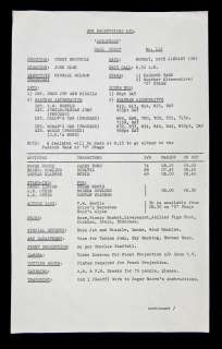 12. James Bond Octopussy (1983) Original Call Sheet dated Monday 24th January 1983, No. 112, double… | Ewbank’s