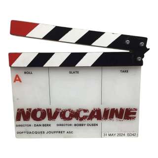 Novocaine Production Used (A) Clapper Board | VIP Fan Auctions