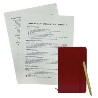 Materialists Lucy (Dakota Johnson) Screen Used List Of Qualities Patricia, Pen & Notebook | VIP Fan Auctions