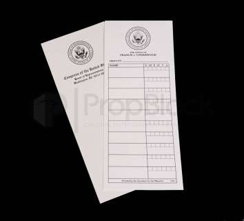 Lot 57 - House Of Cards Talley Sheet Set