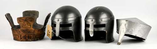 Assorted helmets and hats used in Various Films. 8 period soldiers Helmets Military hats and a gold… | Ewbank’s