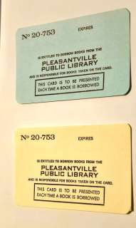 Pleasantville (1998) Prop Library Cards