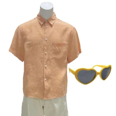 Blink Twice Tom Screen Worn Button-Up Shirt, Shorts & Sunglasses Ch 2,3,4,5,7 Sc Multiple | VIP Fan Auctions