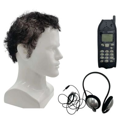 The Smashing Machine Mark Kerr (Dwayne Johnson) Screen Used Headphones, Phone W/ Case & Wig | VIP Fan Auctions
