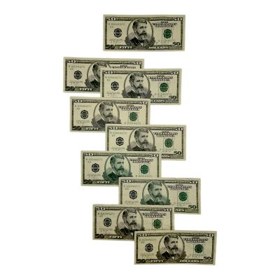 Lot 119: Breaking Bad (2008-2013) Walter White (Bryan Cranston) Screen Used (9) Prop Money | VIP Fan Auctions