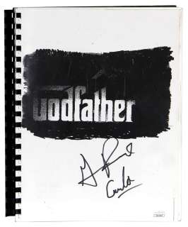 The Godfather Gianni Russo (Carlo Rizzi) Signed Script JSA | Gotta Have Rock and Roll