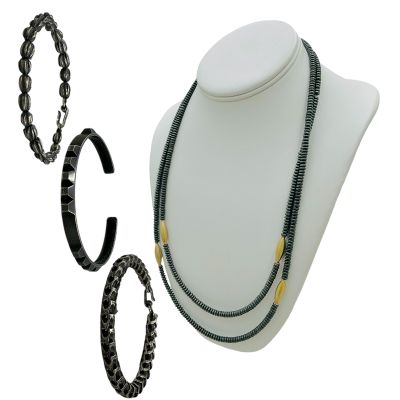 Lot 197: The Wrecking Crew Marcus Robichaux Screen Worn (3) Bracelets & Necklace Ch 1 Sc 10 | VIP Fan Auctions