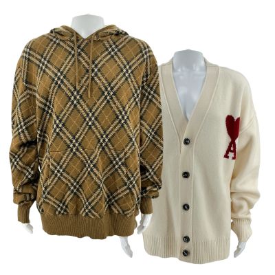 Lot 154: Relationship Goals Jarrett Roy Screen Worn Ami Sweater & Burberry Hoodie Ch 10 & 16 Sc Multiple | VIP Fan Auctions