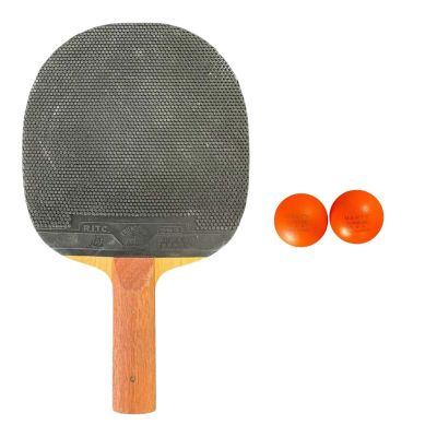 Marty Supreme Wembley Opponent Production Used Ping Pong Paddle & (2) Marty Supreme Ping Pong Ball Set | VIP Fan Auctions