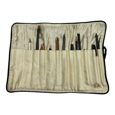 Lot 63: Mother Mary Sam Anselm Screen Used Monogrammed S.A. Pencil Roll W/ Pencils | VIP Fan Auctions