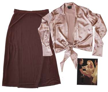 Cate Blanchett Wardrobe From ’’Bandits’’ -- Stunning Satin Top Worn by the Academy Award Winning Actress | Nate Sanders