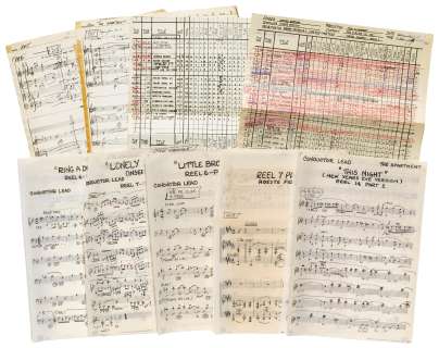 A group of working scores for The Apartment | Bonhams