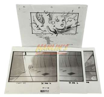 Lot 61 - Batman Returns (1992) - Set of 4 Pages of Storyboards