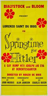 Lot 1133 - A "Springtime for Hitler" prop poster from The Producers