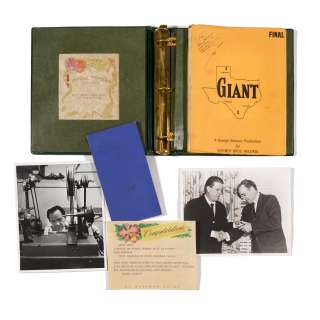A Giant screenplay inscribed and signed by George Stevens, and other ephemera | Bonhams