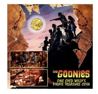 The Goonies (1985) - One-Eyed Willie Hero Treasure Coin With Artwork | Hanlin Auction Service