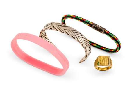 A collection of jewellery worn by Russell Crowe as the character, ’Cal McAffrey’, in the film, State of Play (2009) | Smith&Singer