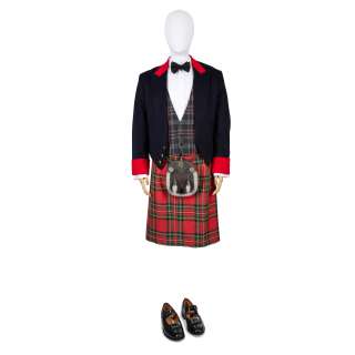 The Crown - Lot 109 - Jonathan Pryce (as Prince Philip): A Ghillies Ball waistcoat and kilt ensemble Season 5, Episode 1, ‘Queen Victoria Syndrome‘
