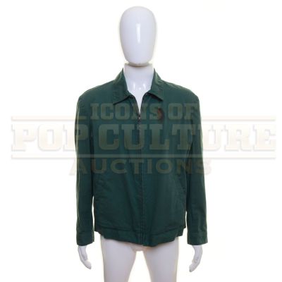 Lot 45 - Bullet Train – Ladybug’s (Brad Pitt) Distressed Jacket - 56-75 | Icons of Pop Culture