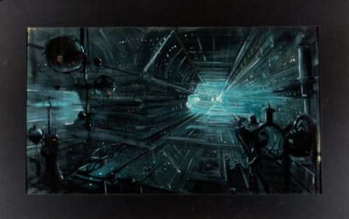 Star Trek: The Next Generation Concept Oil Painting of "Borg Interior Concept Art" For Episode "Q Who" (Paramount TV, 1987-1994). | Heritage