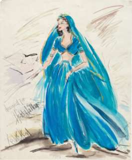 Hedy Lamarr "Delilah’ Costume Sketch by Edith Head for Samson and Delilah (Paramount, 1949). | Heritage