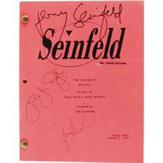 Lot 22118 - Seinfeld Cast Signed 100th Episode Script