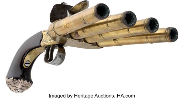 Lee Arenberg "Pintel" Hero Duckfoot Flintlock Pistol from Pirates of the Caribbean: At World’s End (Walt Disney, 2007). | Heritage