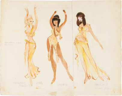 A Funny Thing Happened on the Way to the Forum (United Artists, 1966), Group of (12) Costume Design Artworks. | Heritage