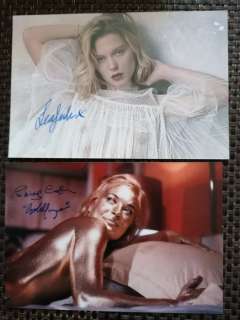 Autograph letter signed (ALS) - James Bond - Autogramm Lea Seydoux and Shirley Eaton - 2002 | Catawiki
