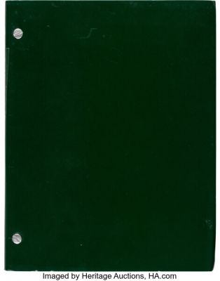 Unforgiven (Warner Bros., 1992), AKA: Whores‘ Gold/ The Cut-Whore Killings/ The William Munny Killings. Early Production Draft Script with Working Title, Plus Manuscript Casting Notes and Extensive Pre-Production Documentation.