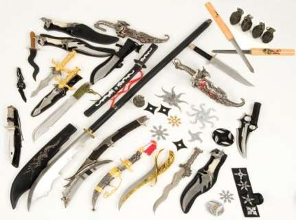 Lot 1157 - Arsenal of weapons from The Spirit