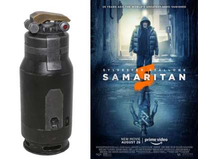 Samaritan Light Up Resin Grenade Used by Sylvester Stallone Amazon Movie Prop - 2022 | SWAU