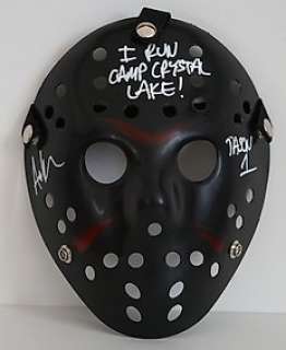 Friday the 13Th | Friday the 13th - Jason Voorhees (Ari Lehman) - Autograph, Black Mask with Beckett COA | Catawiki