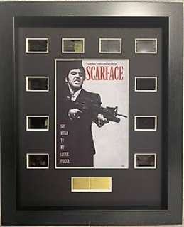 Scarface (1983) - Al Pacino As "Tony Montana" | Scarface (1983) - Al Pacino as "Tony Montana" - Framed Film Cells display with COA | Catawiki