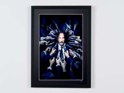 John Wick - Keanu Reeves | John Wick - Keanu Reeves - Fine Art Photography - Luxury Wooden Framed 70X50 cm - Limited Edition Nr 09 of 30 - Serial ID 17210 - Original Certificate (COA), Hologram Logo Editor and QR Code | Catawiki