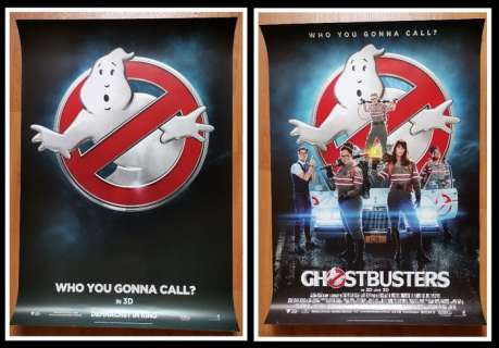Lot of 2, Rolled - Ghostbusters - Who you gonna call? - Original Cinema 1-Sheet Poster 2016 | Catawiki