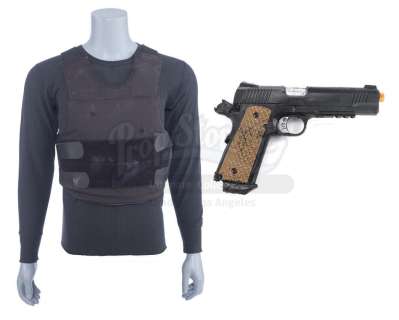 Marvel’s the Punisher (Tv Series) | Frank Castle’s Bulletproof Vest and Black Shirt with Stunt Pistol | Propstore