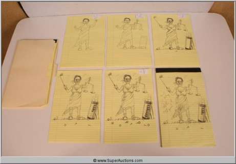 Lot 232 - "Law Abiding Citizen" 2009 Blind Justice Mockery Sketches