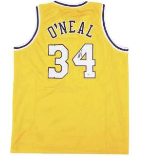 Space Jam - NBA - Shaquille O´Neal - Autograph Yellow Custom Basketball Jersey - With COA | Catawiki