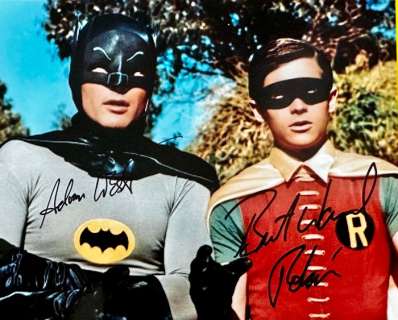 Batman - Classic TV - Double Signed by Adam West (Batman) & Burt Ward (Robin) | Catawiki