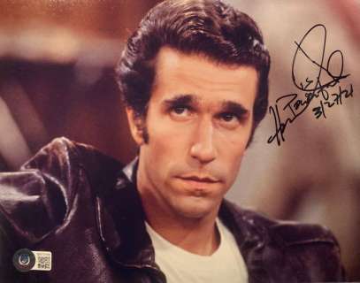 Happy Days - Henry Winkler - 20x25 cm Photo with Beckett COA | Catawiki