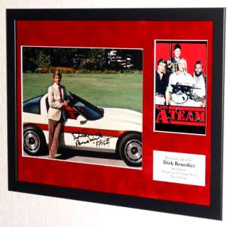 A-Team, the - Dirk Benedict (Templeton ’Faceman’ Peck) Framed, signed + COA & Photo signing session | Catawiki