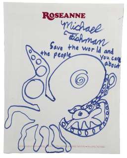 "Roseanne" Sketches and Autographs from Various Cast Members | Planet Hollywood Vault