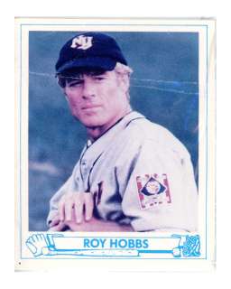 "The Natural" Roy Hobbs’ (Robert Redford) Baseball Card | Planet Hollywood Vault