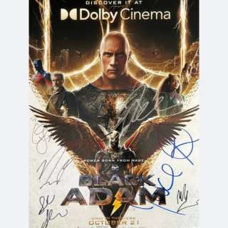 Black Adam - Signed by Dwayne Johnson, Pierce Brosnan + 5 More | Catawiki
