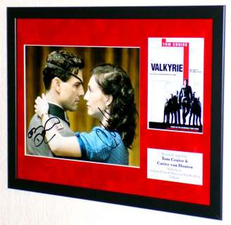 Valkyrie - Tom Cruise & Carice van Houten (Colonel Claus & Nina von Stauffenberg) Framed, DOUBLE signed + COA | Catawiki