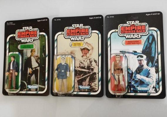 Star Wars Kenner 1978 Original action figures - Action figure Han Solo; Rebel Soldier (Hoth Battle Gear); Han Solo (Hoth Outfit) - 1980-1990 - U.S. | Catawiki