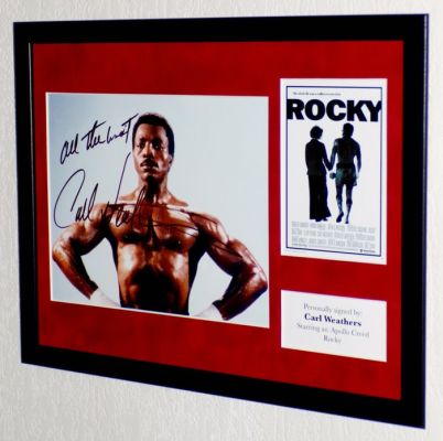 Rocky - Carl Weathers (RIP) (Apollo Creed) Premium Framed, signed + Certificate of Authenticity | Catawiki