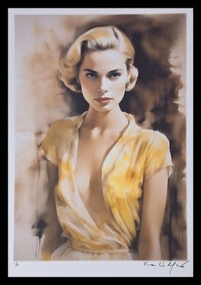 Grace Kelly - watercolor edition by Emma Wildfang - Large size | Catawiki